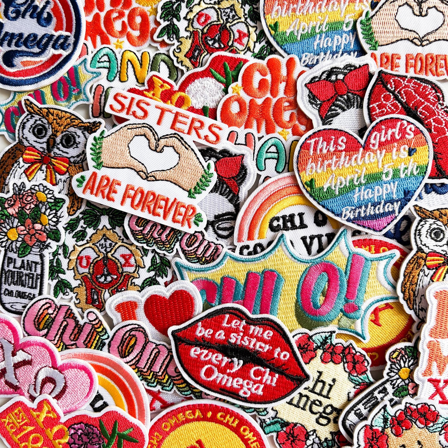 18 Pcs Zeta Phi Beta Patches - Sorority Embroidered Veteran Patches
