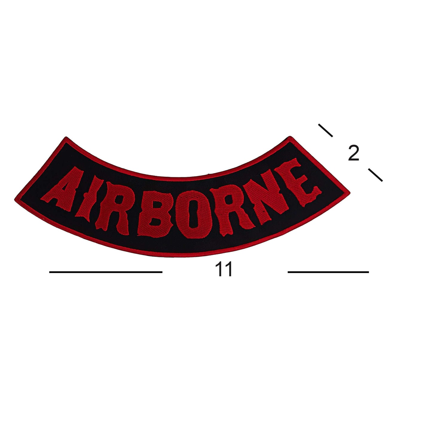 Airborne Military Rocker Patch - Veteran Biker Patch Veteran Patches
