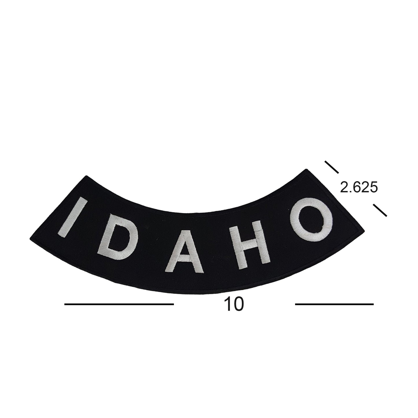Idaho Rocker Patch - Embroidered Biker Patch for Vest Veteran Patches