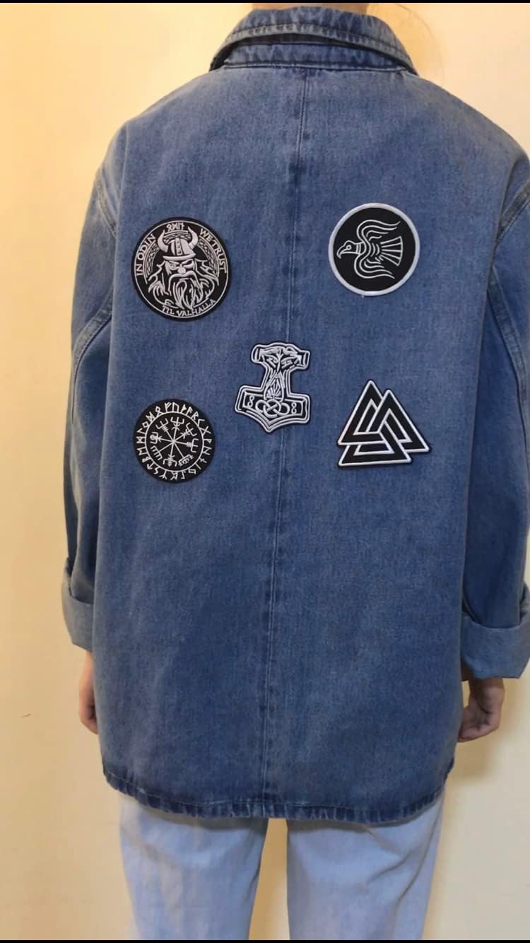 In Odin We Trust Viking Patch - Valhalla Rune Badge Veteran Patches