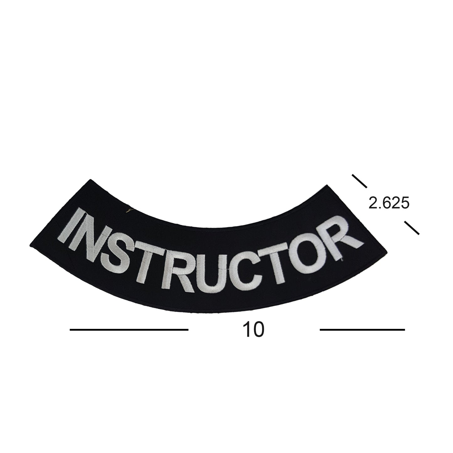 Instructor Rocker Patch - Embroidered Biker Patch for Vest Veteran Patches