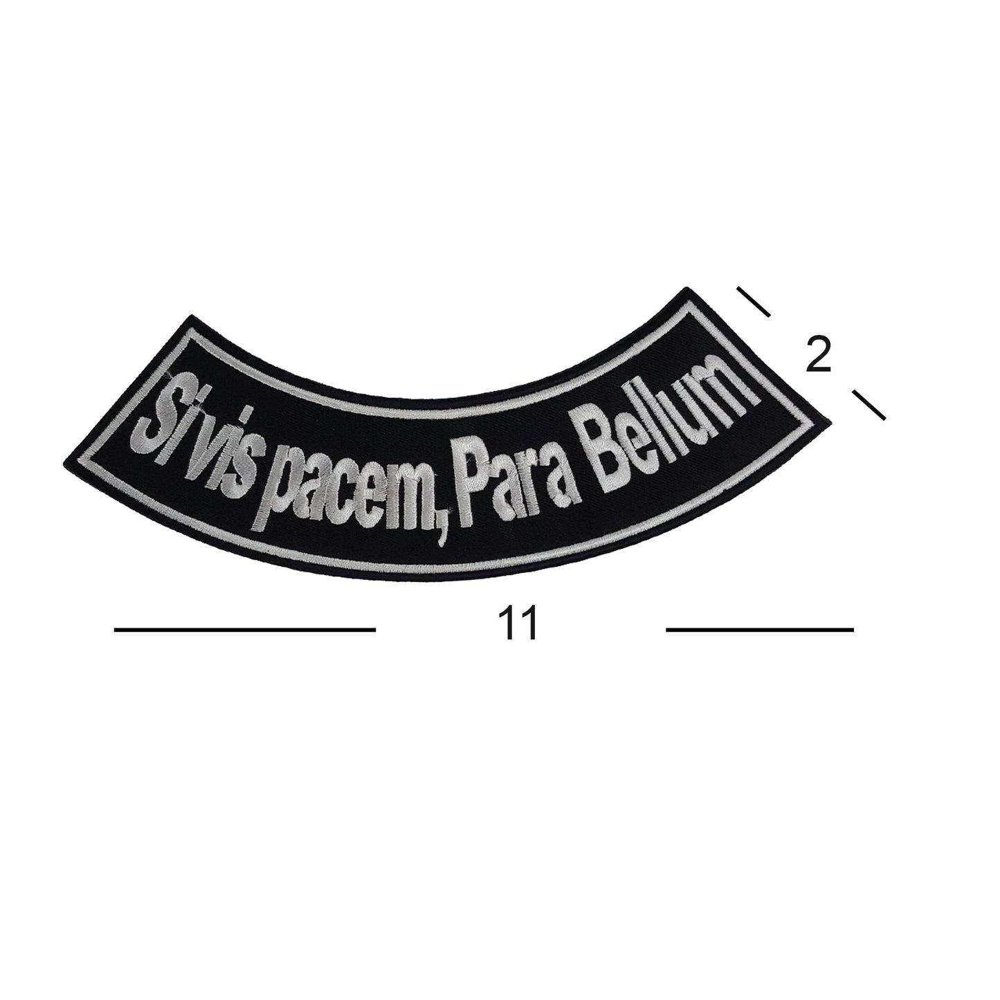 Si vis pacem, Para Bellum Rocker Patch - Embroidered Biker Patch for Vest Veteran Patches