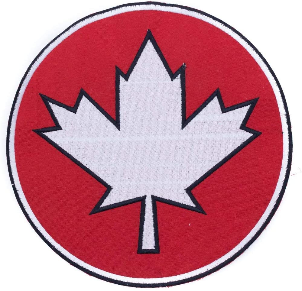 Canada Round Center Patch - Motorcycle Biker Patch Veteran Patches