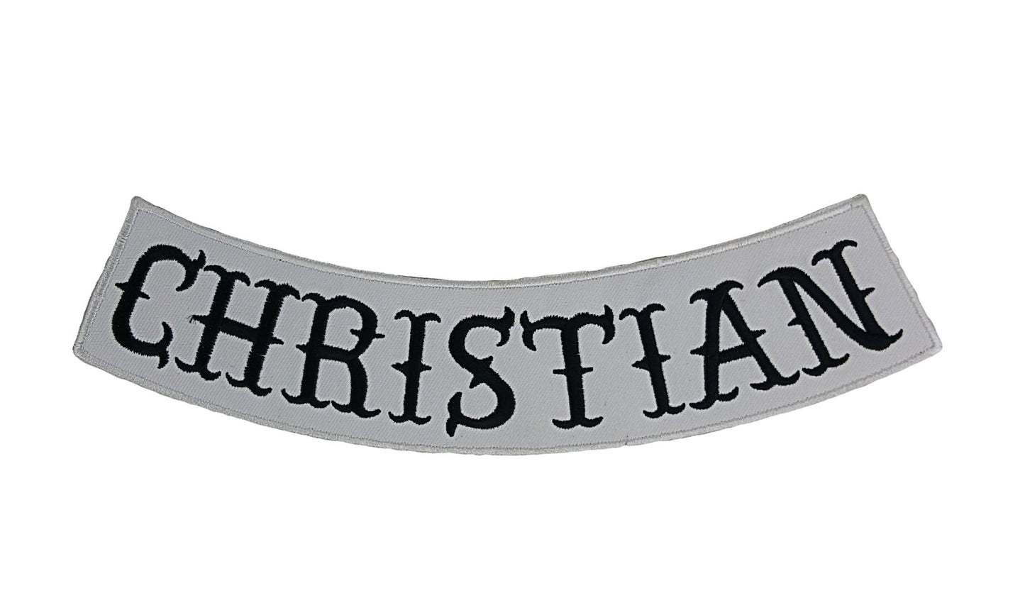 Christian Rocker Patch - Embroidered Biker Patch for Vest Veteran Patches