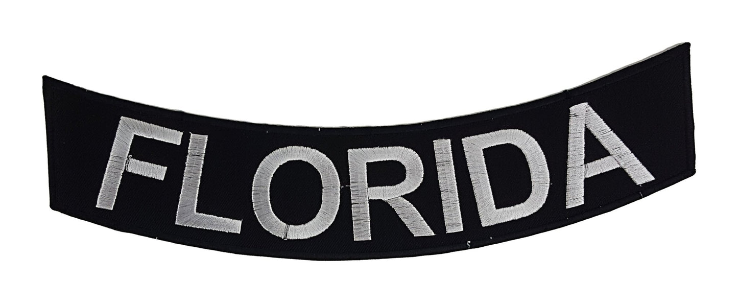 Florida Rocker Patch - Embroidered Biker Patch for Vest Veteran Patches