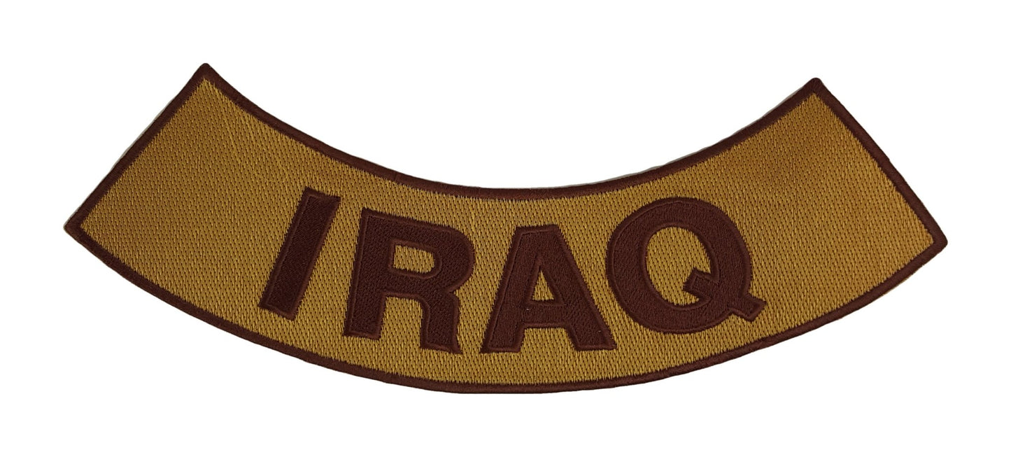 Iraq Military Rocker Patch - Veteran Biker Patch Veteran Patches