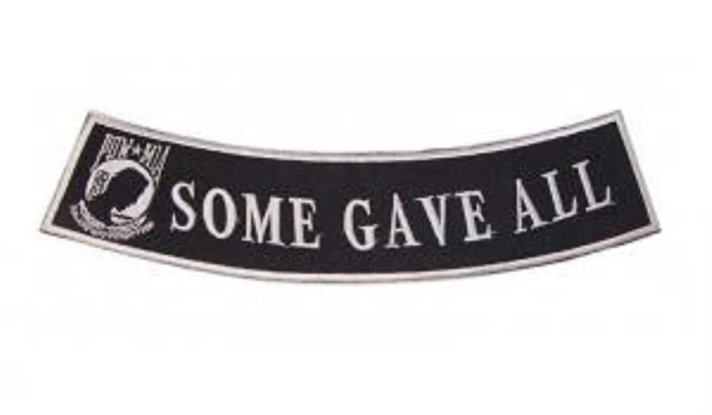 Some Give All POW MIA Military Rocker Patch - Veteran Biker Patch Veteran Patches