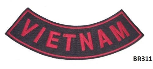 Vietnam Military Rocker Patch - Veteran Biker Patch Veteran Patches