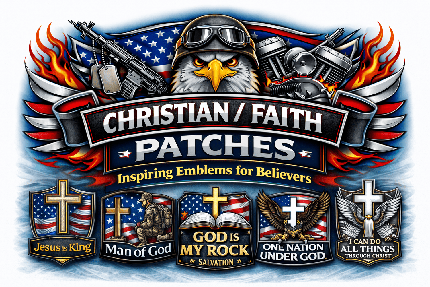 Christian Faith Patches - Veteran Patches