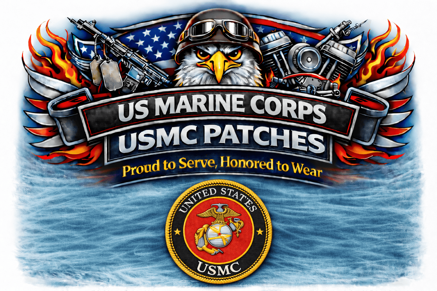 US Marine Corps USMC Patches - Veteran Patches