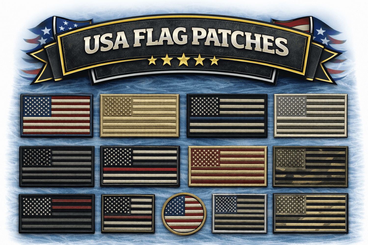 USA Flag Patches - Veteran Patches