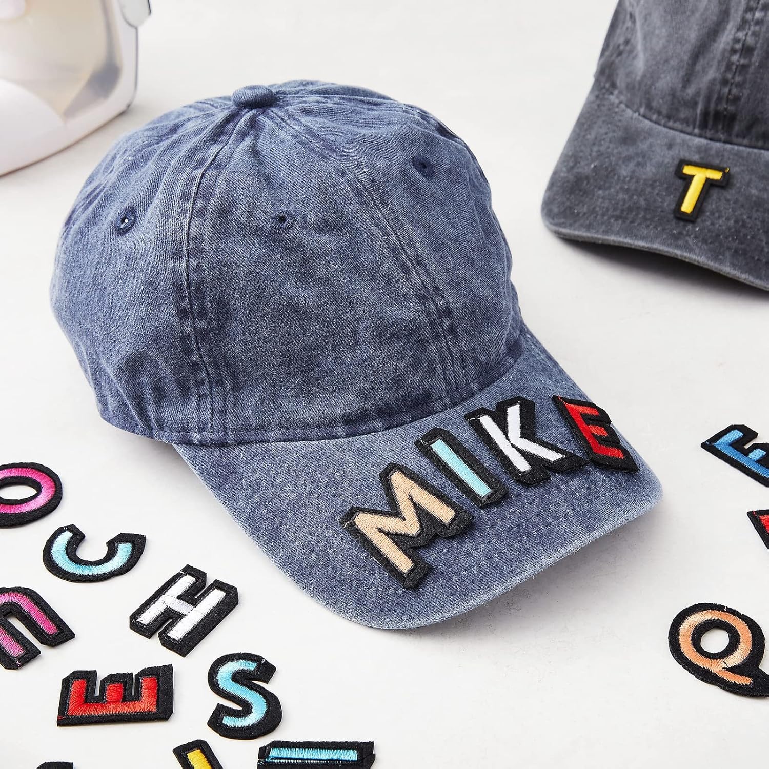 104 Pcs Iron On Letters & Patches - 1.4x1" Multicolor Veteran Patches