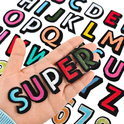 108 Pcs Iron On Letters A - Z & Numbers 0 - 9 - EMORBALS Veteran Patches