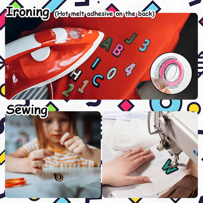 108 Pcs Iron On Letters A - Z & Numbers 0 - 9 - EMORBALS Veteran Patches