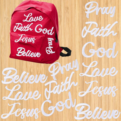 12 Pcs Christian Patches - 4 - 6 Inch Religious Bible Veteran Patches