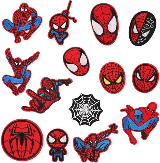 14 Pcs Iron On Patches - Embroidered Applique Set Veteran Patches