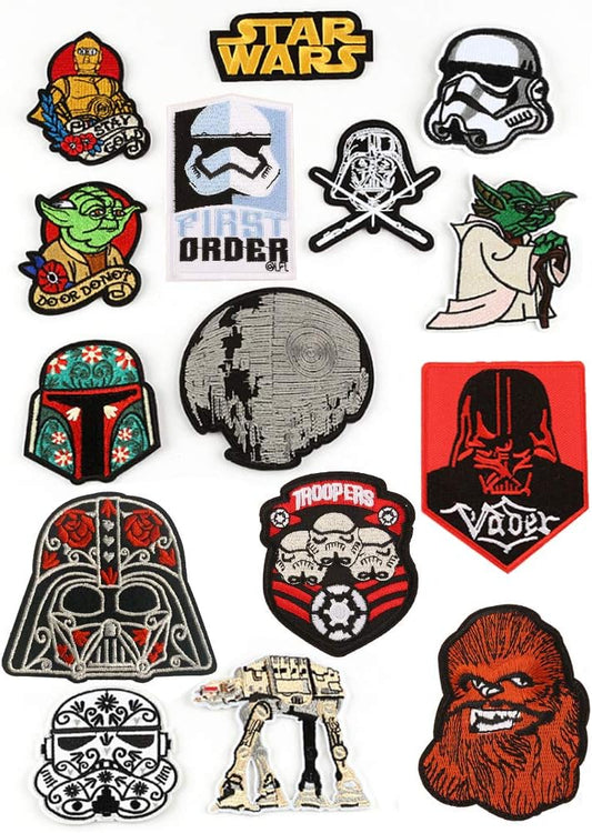 15 Pcs High - End Embroidered Patches - Iron On Set Veteran Patches