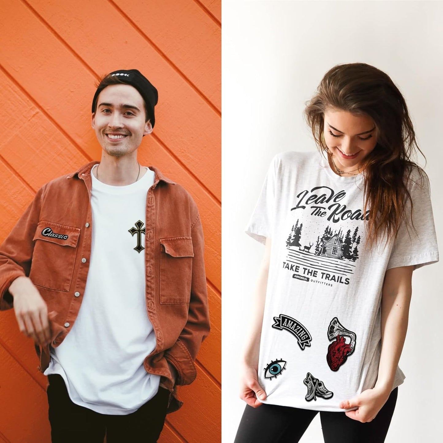 15 Pcs Rock Band Patches - Dark Embroidered Applique Veteran Patches