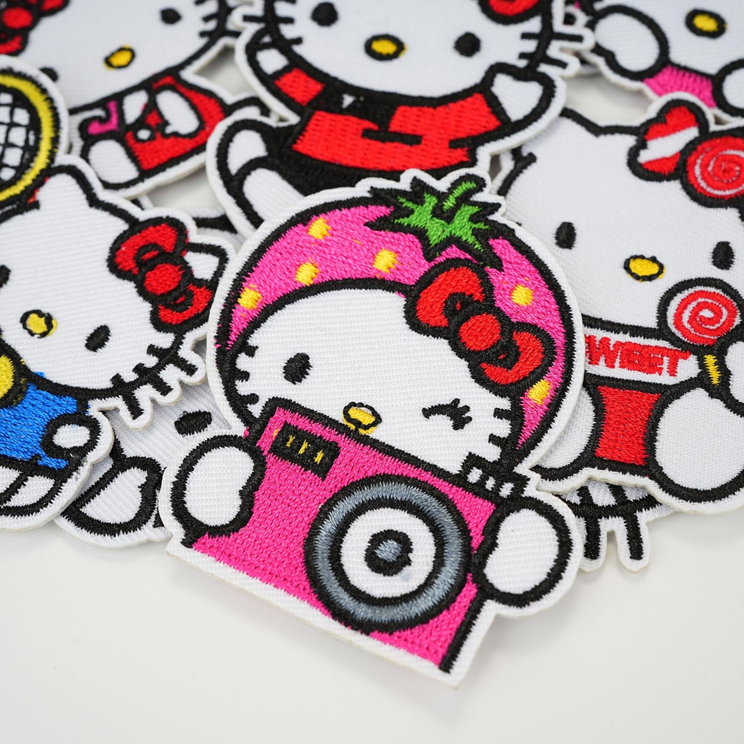 17 Pcs Cute Cartoon Cat Patches - Iron On Embroidered Veteran Patches