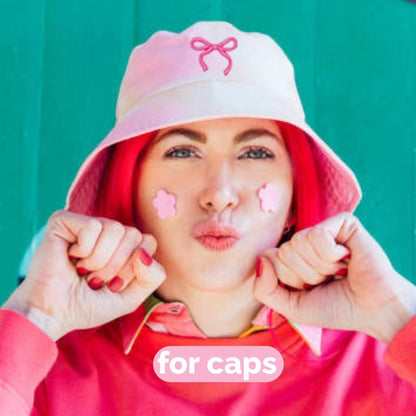 18 Pcs Bow Patches - Pink Iron On Embroidered Veteran Patches