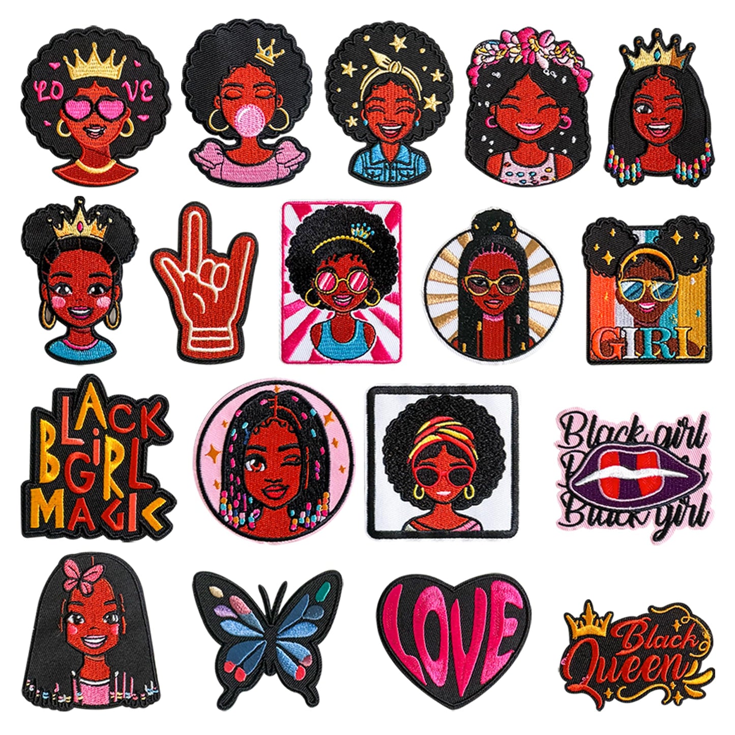 18 Pcs Zeta Phi Beta Patches - Sorority Embroidered Veteran Patches