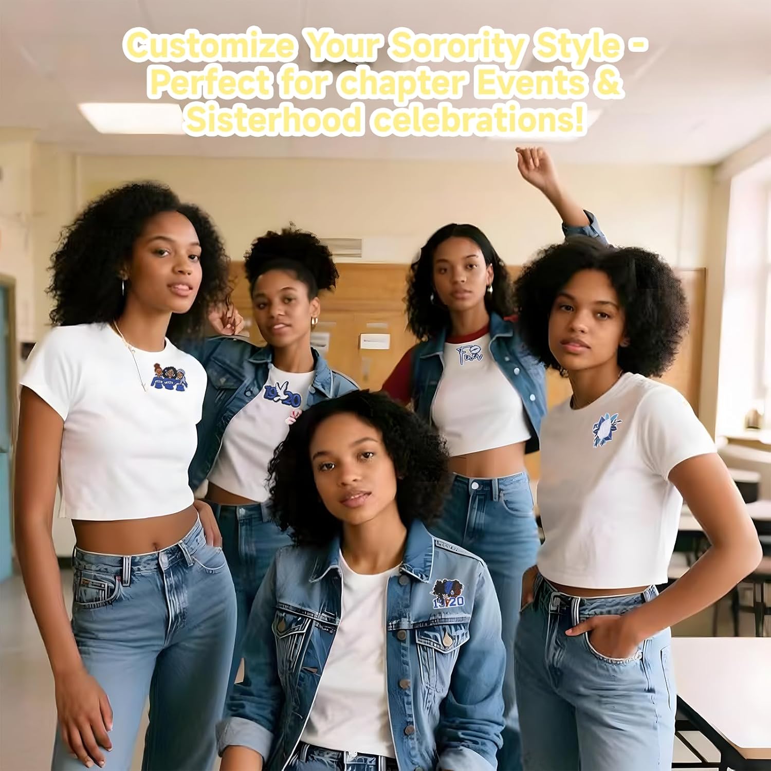 18 Pcs Zeta Phi Beta Patches - Sorority Embroidered Veteran Patches