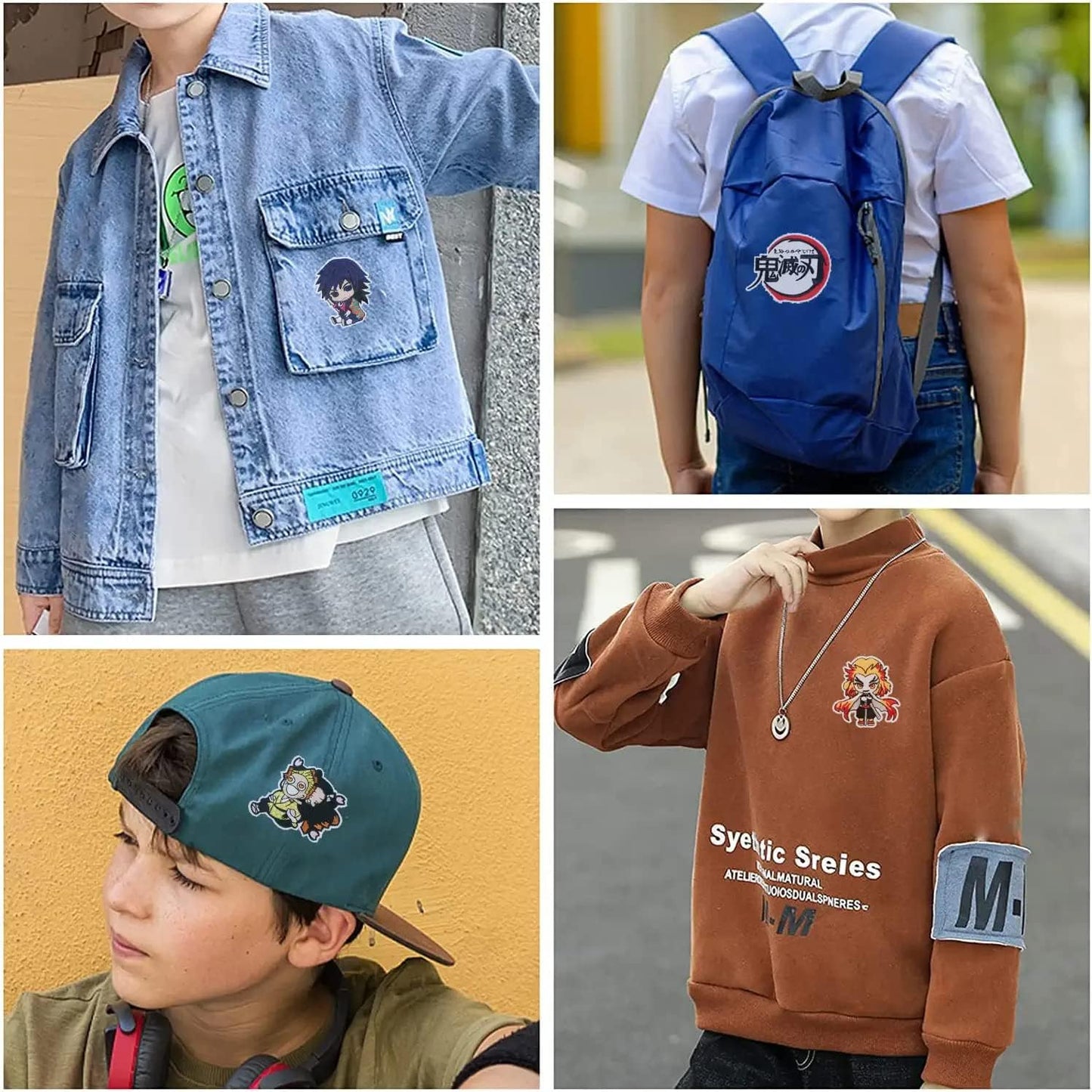 19 Pcs Anime Patches - Embroidered Iron On Set Veteran Patches