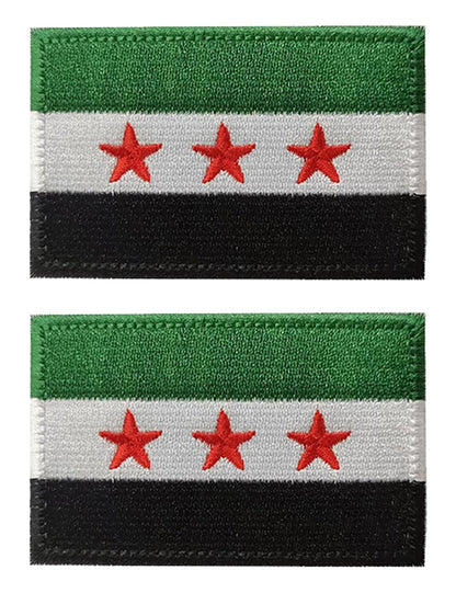 2 Pcs US Flag Patches - Tactical Military Morale Veteran Patches