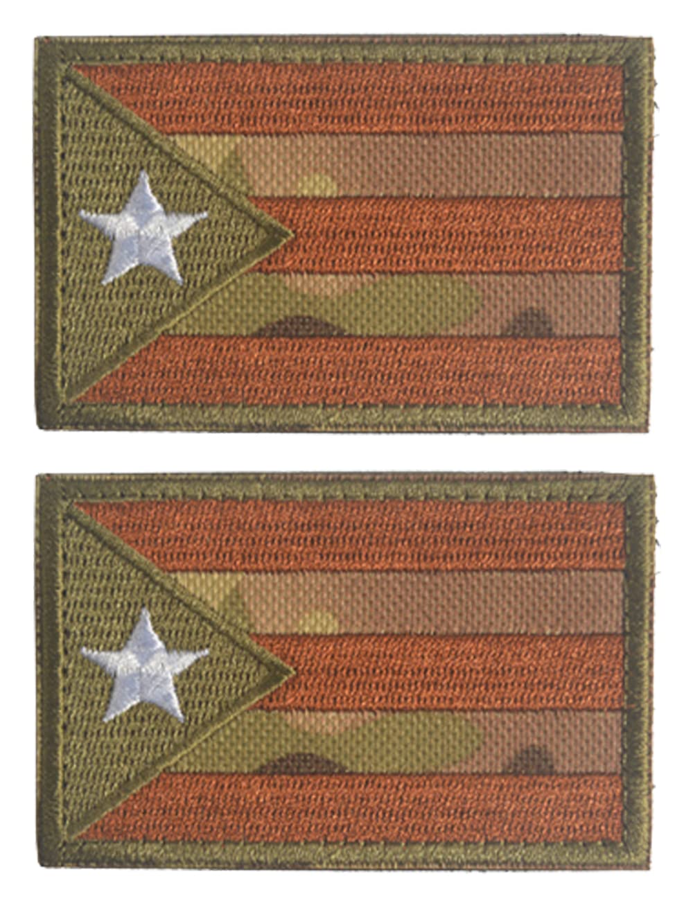 2 Pcs US Flag Patches - Tactical Military Morale Veteran Patches