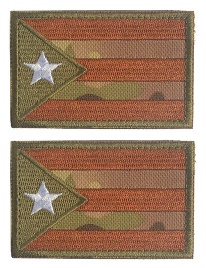 2 Pcs US Flag Patches - Tactical Military Morale Veteran Patches