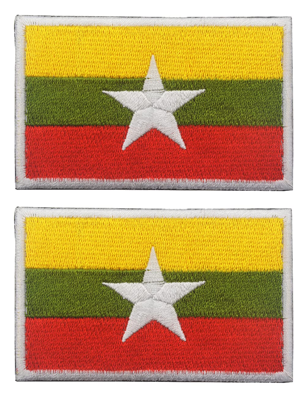 2 Pcs US Flag Patches - Tactical Military Morale Veteran Patches