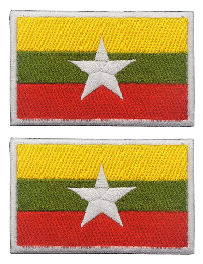 2 Pcs US Flag Patches - Tactical Military Morale Veteran Patches