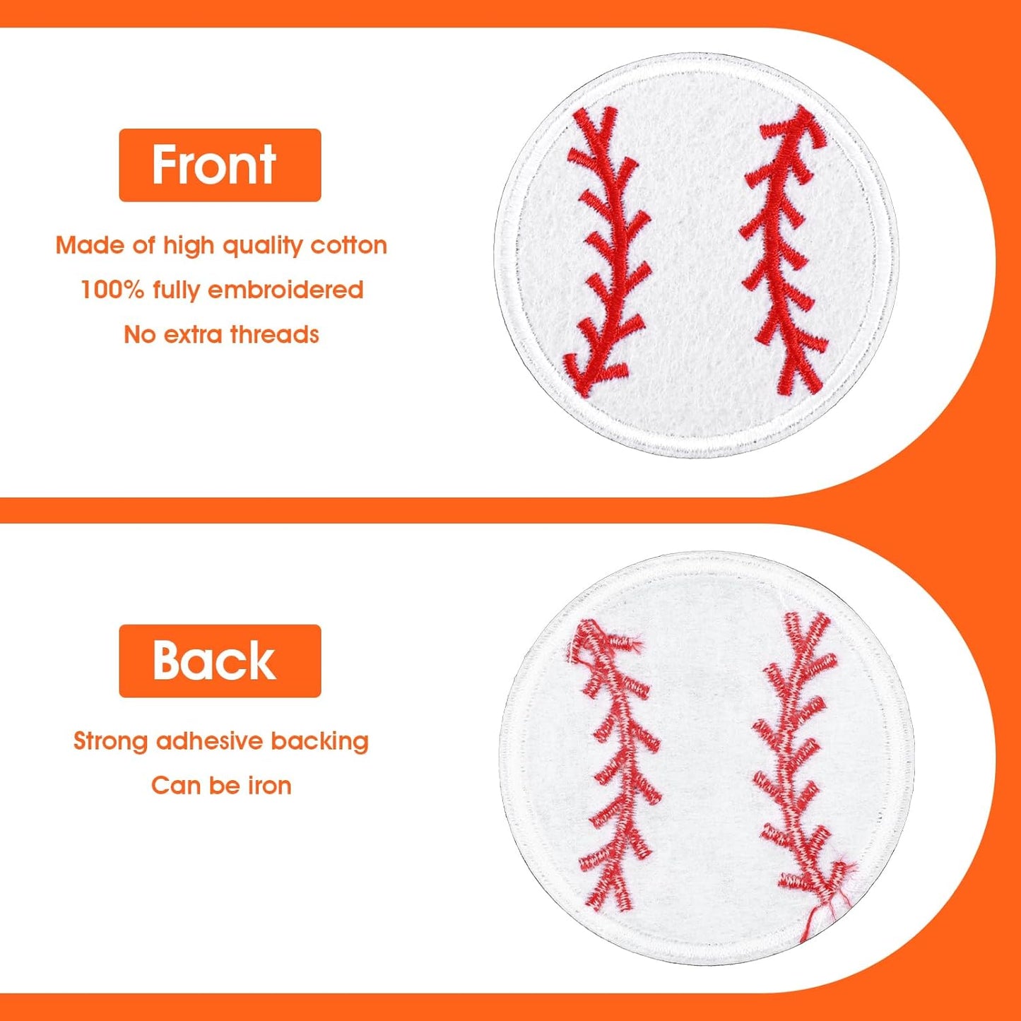 20 Pcs Ball Sports Patches - Football Basketball Veteran Patches