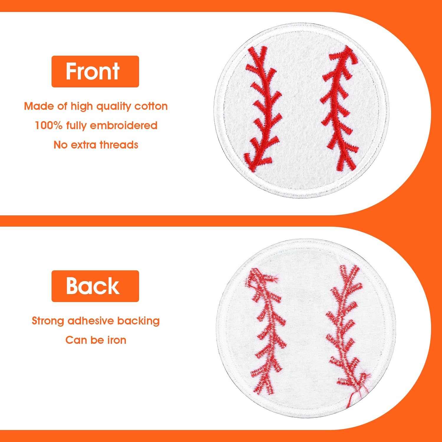 20 Pcs Ball Sports Patches - Football Basketball Veteran Patches