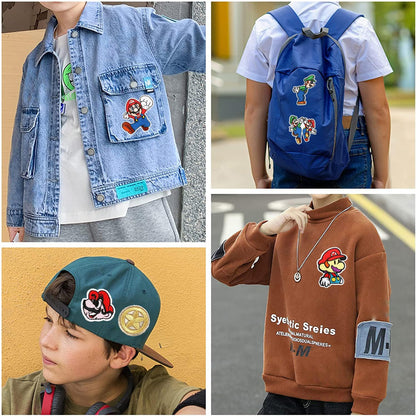 20 Pcs Cartoon Anime Patches - Iron On Embroidered Veteran Patches