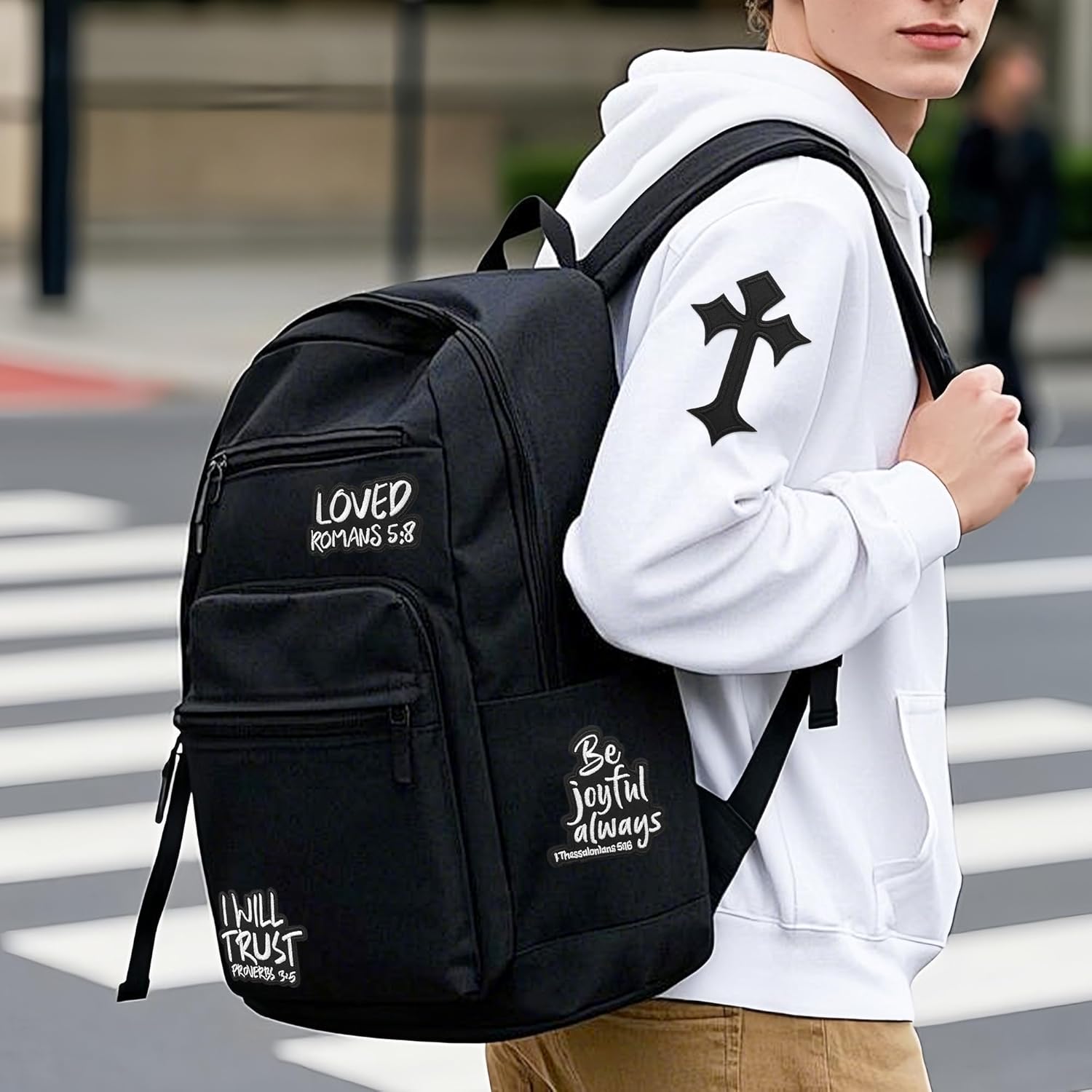 20 Pcs Christian Patches - Religious Bible Verse Veteran Patches