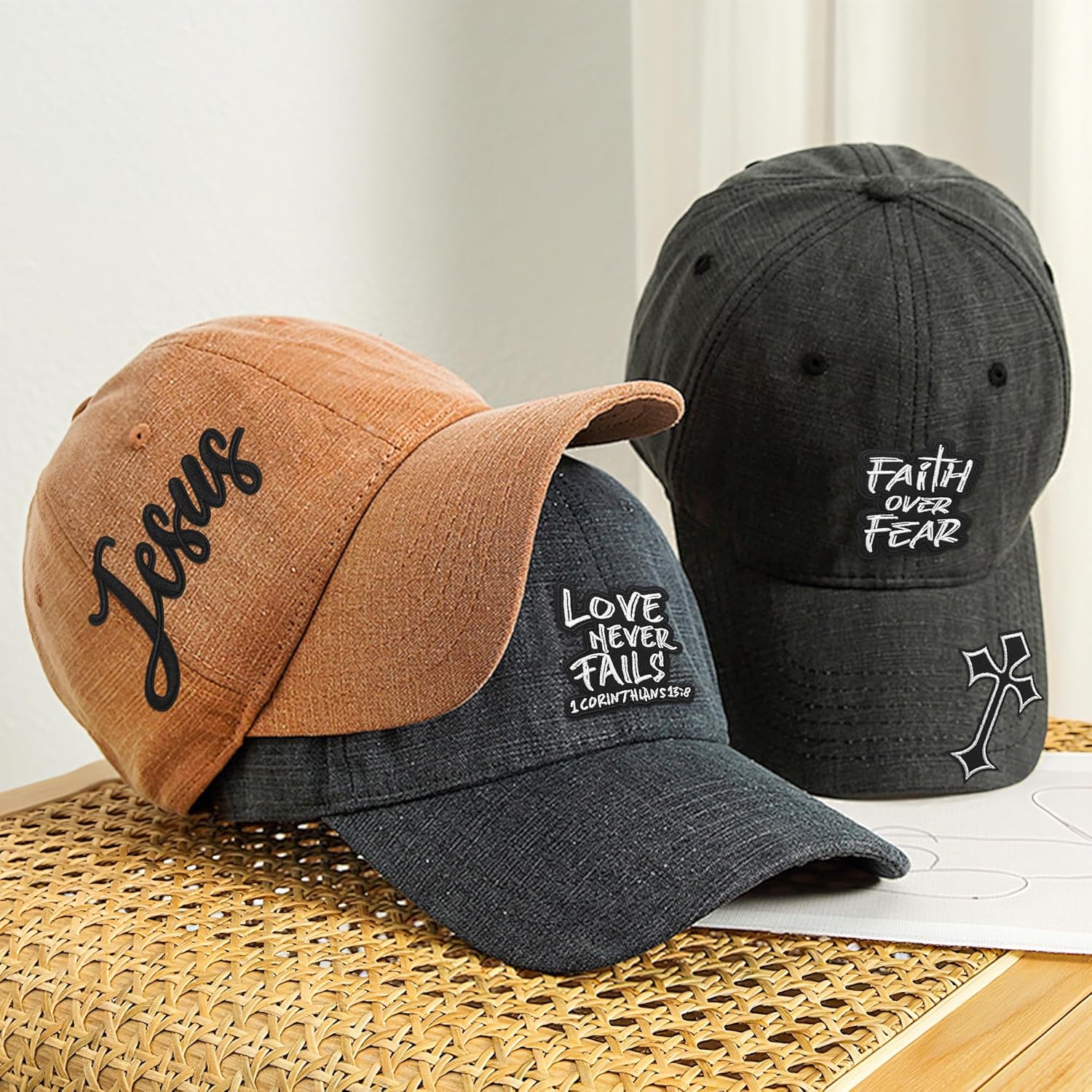 20 Pcs Christian Patches - Religious Bible Verse Veteran Patches