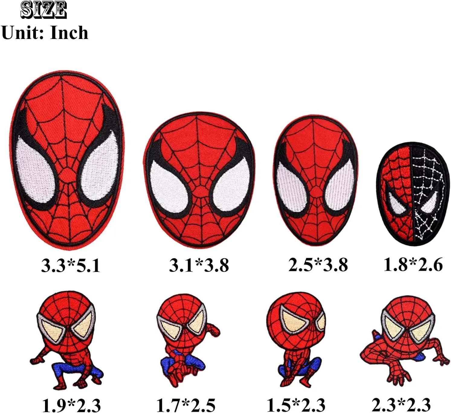 20 Pcs Embroidered Applique Patches - Repair Set Veteran Patches