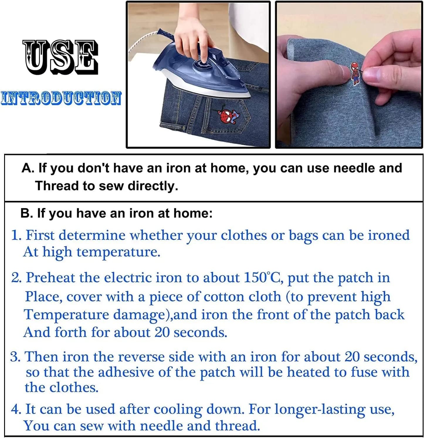 20 Pcs Embroidered Applique Patches - Repair Set Veteran Patches