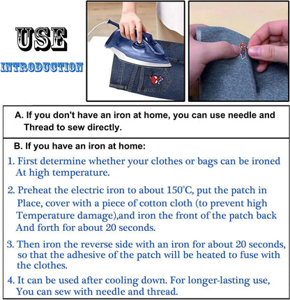 20 Pcs Embroidered Applique Patches - Repair Set Veteran Patches