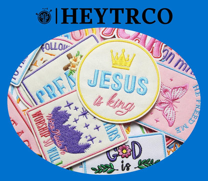 20 Pcs Faith Iron On Patches - Christian Religious Veteran Patches