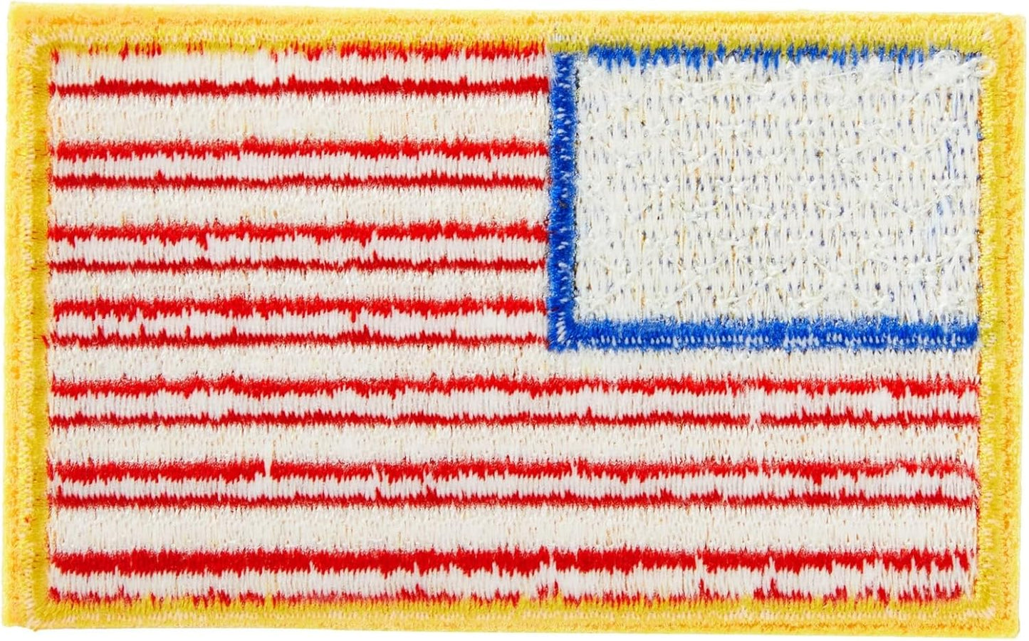 24 Pack American Flag Patches - 3x2" Embroidered Veteran Patches