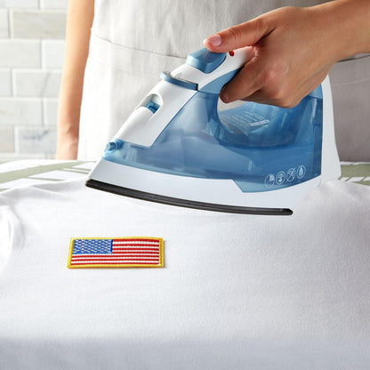 24 Pack American Flag Patches - 3x2" Embroidered Veteran Patches