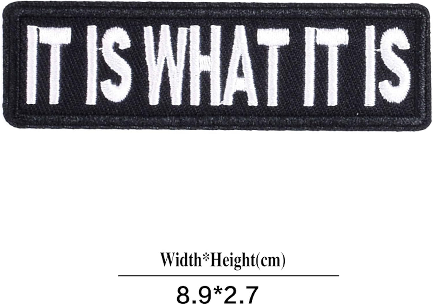 3 Pcs IT is What IT is Patches - Philosophical Text Veteran Patches