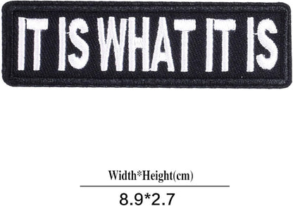 3 Pcs IT is What IT is Patches - Philosophical Text Veteran Patches