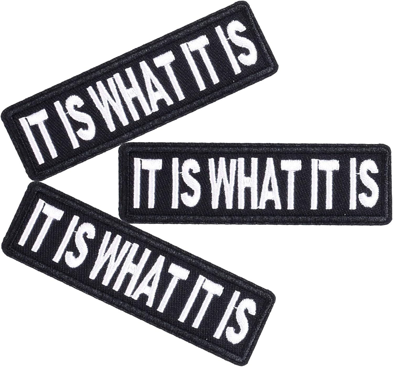 3 Pcs IT is What IT is Patches - Philosophical Text Veteran Patches