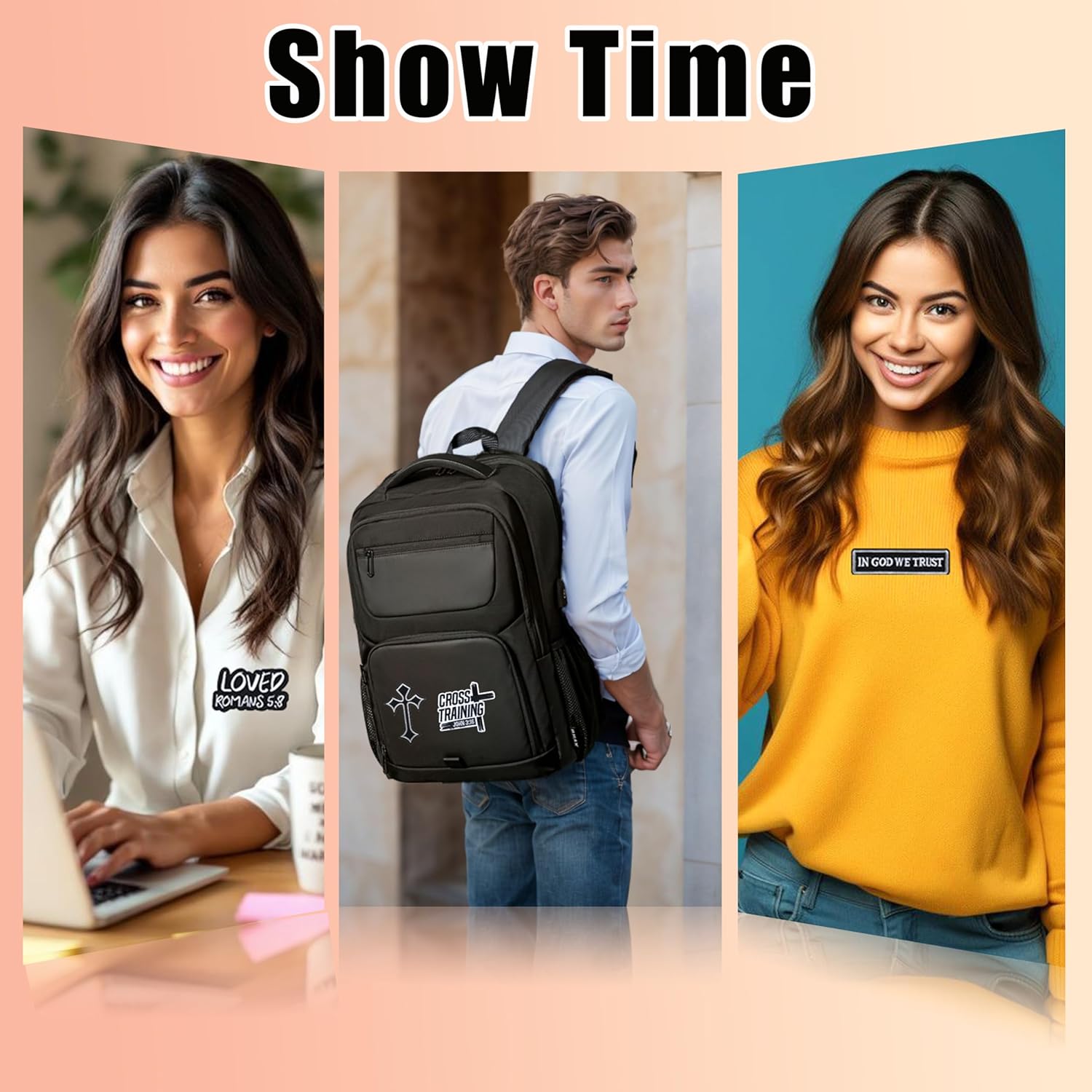 30 Pack Christian Patches - Bible Verse Religious Veteran Patches