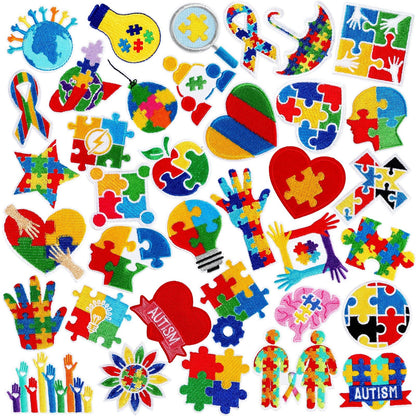 36 Pcs Mardi Gras Iron On Patches - Embroidered Veteran Patches