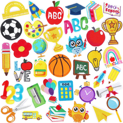 36 Pcs Mardi Gras Iron On Patches - Embroidered Veteran Patches