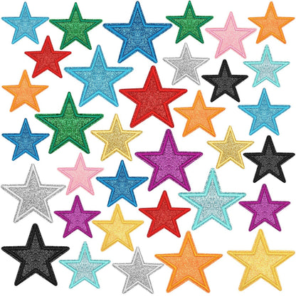 36 Pcs Mardi Gras Iron On Patches - Embroidered Veteran Patches